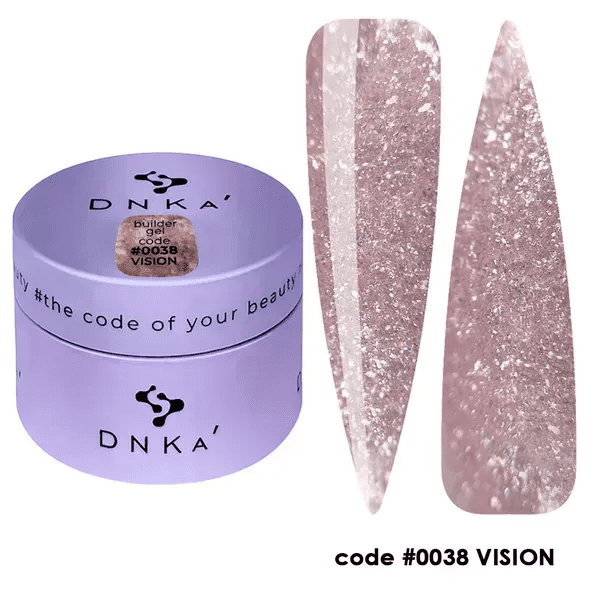 Гель DNKa' Builder Gel 038 Vision  розовое золото
