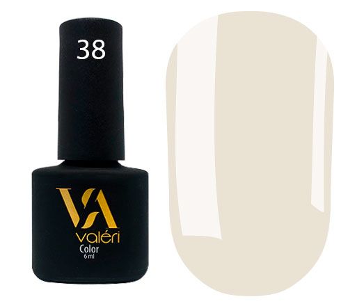 Гель-лак Valeri №038 (світла фісташка, емаль), 6 мл
