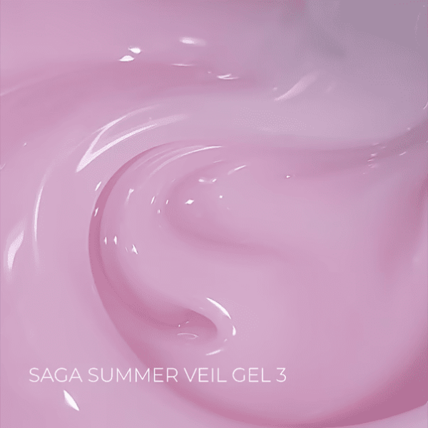 Гель для нарощування SAGA Professional Builder Gel Veil Summer 03 рожевий, 15мл