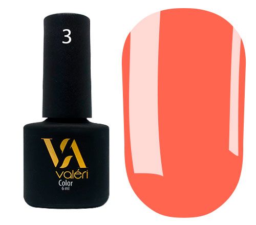 Гель лак Valeri 6 ml №03 персиково-оранжевий