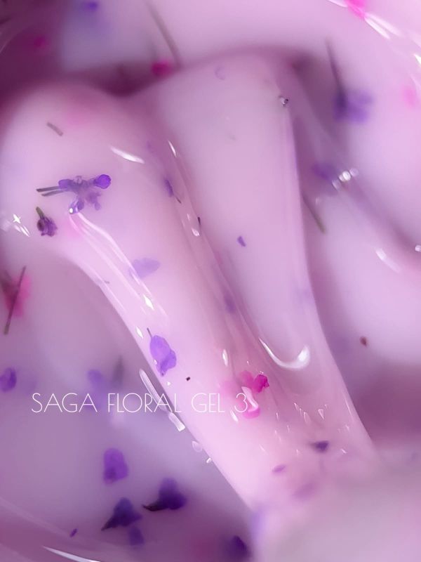 Жидкий гель с сухоцветами Saga Liquid Floral gel 03, 15мл