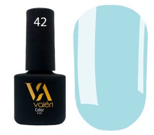 Гель-лак Valeri №042 (світло-лазурний, емаль), 6 мл