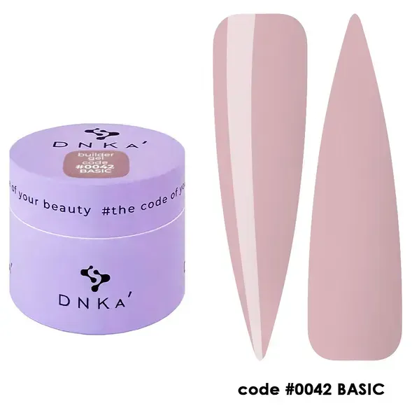 Гель DNKa' Builder Gel 42 пыльная роза