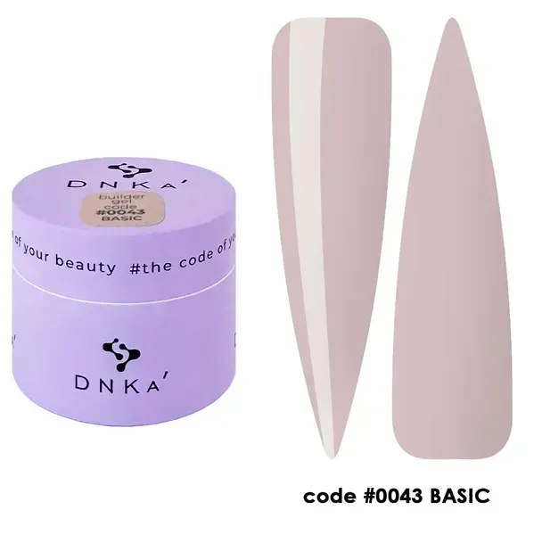 Гель DNKa' Builder Gel 43 рожево-бежевий