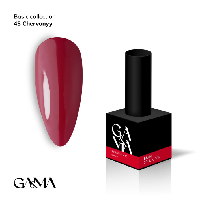 Гель-лак GaMa Basic collection 045 chervonyy 10мл