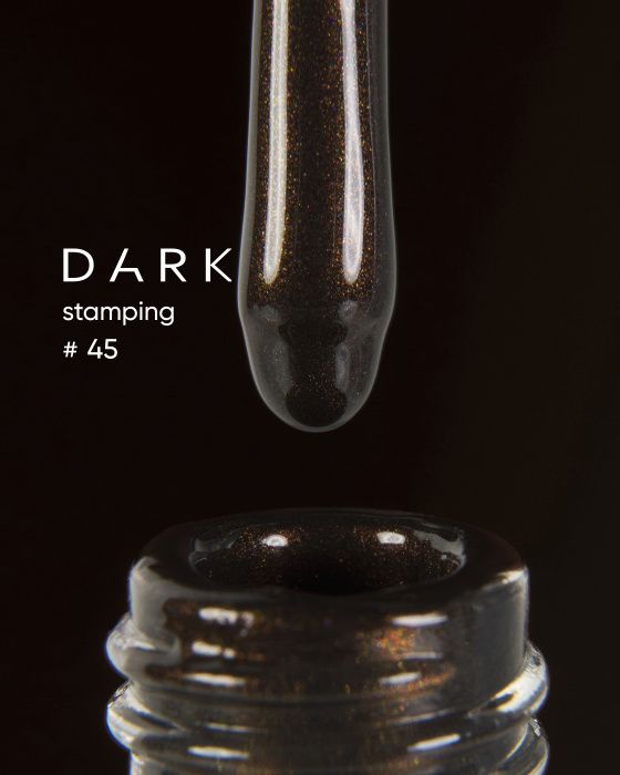 Краска для стемпінгу DARK Stamping polish №45 8мл