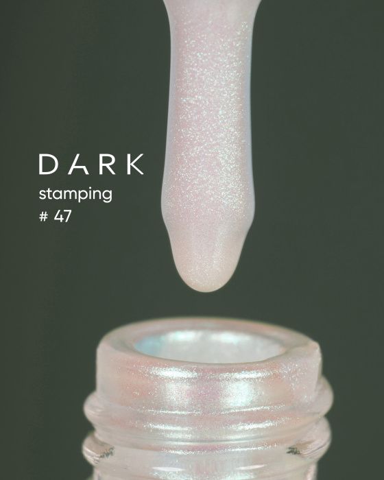 Краска для стемпінга DARK Stamping polish 47 зелений  хамелеон 10мл