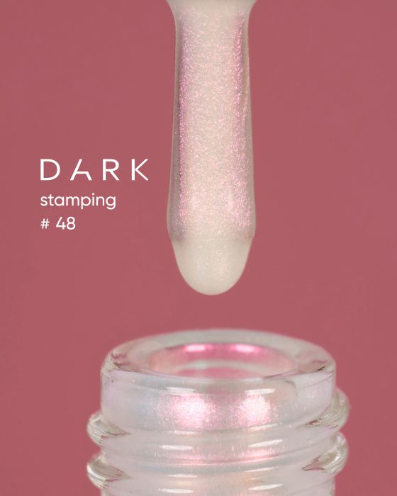 Краска для стемпінга DARK Stamping polish 48 рожевий  хамелеон 10мл