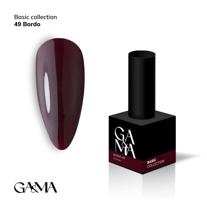 Гель-лак GaMa Basic collection 049 bordo 10мл