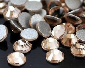 Стразы аналог Сваровски стекло SS4 light peach 100шт
