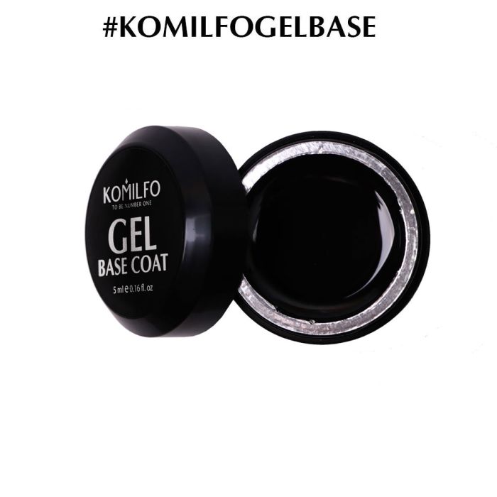 Гель-база Komilfo Gel Base Coat основа-корректор для гель-лака без кисточки, 5 мл