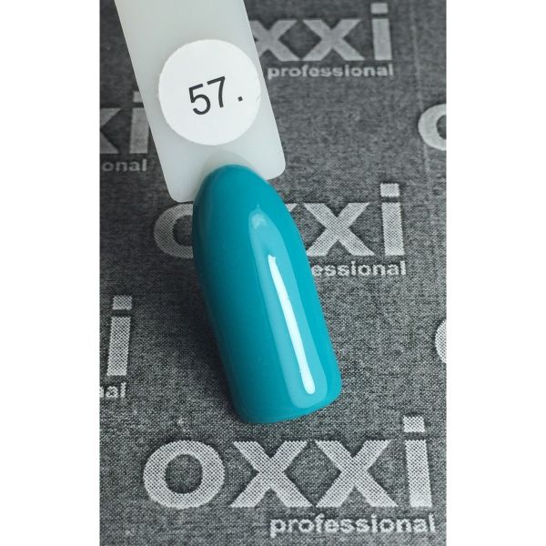 Гель-лак OXXI Professional №057 (бирюзовый, эмаль), 8 мл