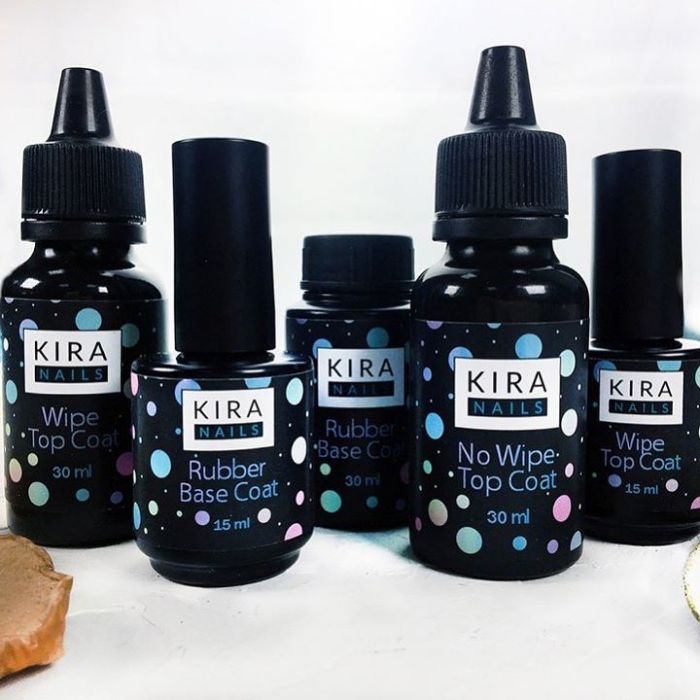 Kira Nails Rubber Base Coat - каучуковое, базовое покрытие, без кисти, 30 мл
