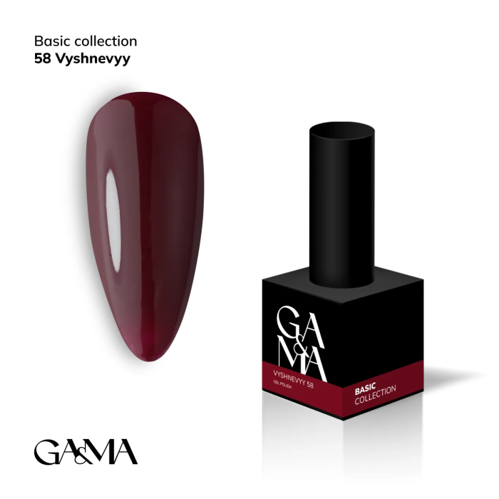 Гель-лак GaMa Basic collection 058 vyshnevyy 10мл