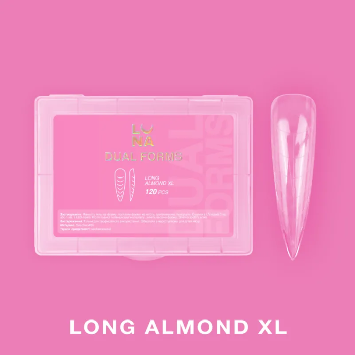 Верхні форми для нарощування Luna Long Almond XL