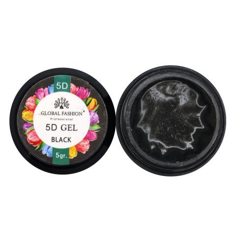 5D GEL для лепки Global 5 ml Black