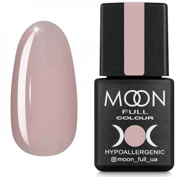 Гель-лак MOON FULL color Gel polish №601 (бежево-розовый нежный, эмаль), 8 мл