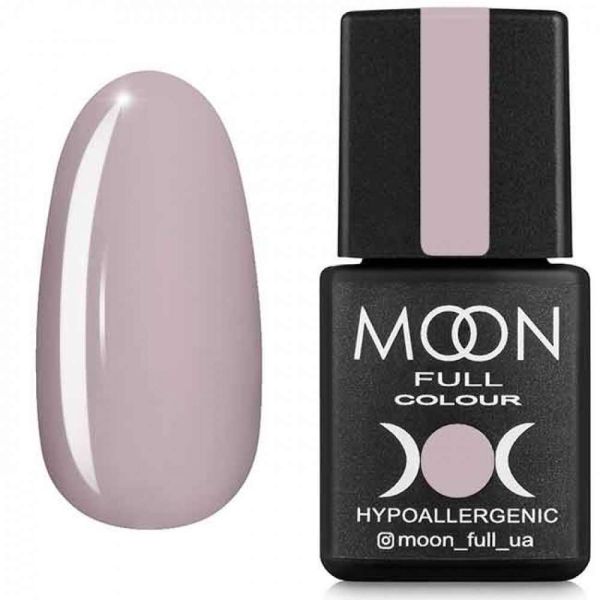 Гель-лак MOON FULL color Gel polish №602 (бежево-сиреневый нежный, эмаль), 8 мл