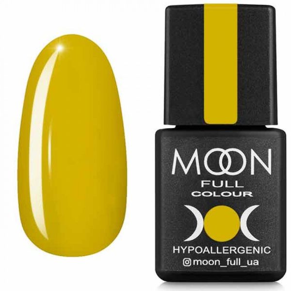 Гель-лак MOON FULL color Gel polish №609 (горчичный, микроблеск ), 8 мл