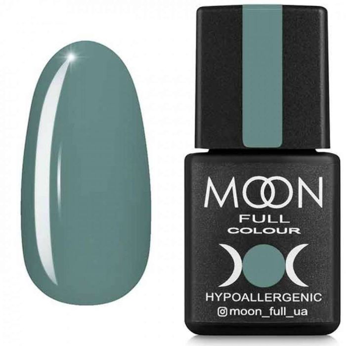 Гель-лак MOON FULL color Gel polish №626 (зелений димчастий, емаль), 8 мл