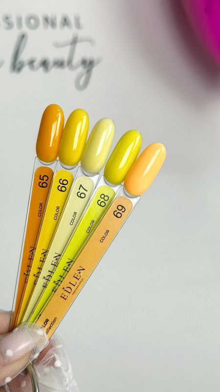 Гель-лак Edlen Color 9мл 066 яскраво жовтий