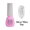 Топ для гель-лаку без липкого шару з пластівцями Toki Toki Silver Mica Top 5 мл