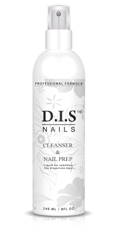Рідина DIS 2 в 1 Cleanser & Nail Prep 240мл