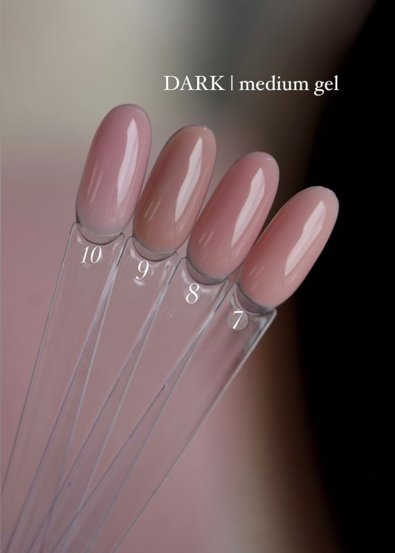 Гель DARK Medium Gel №10 15мл рожевий