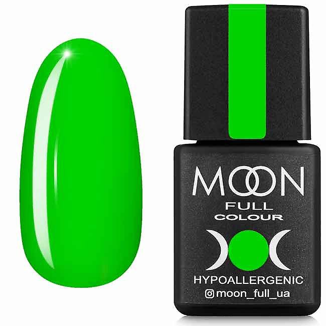 Гель-лак MOON FULL Neon color Gel polish №702 (салатовий яскравий, неон), 8 мл