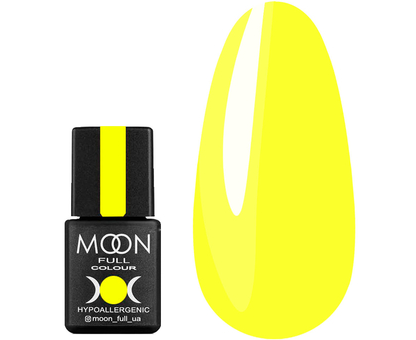 Гель-лак MOON FULL Neon color Gel polish №703 (лимонний, неон), 8 мл