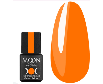 Гель-лак MOON FULL Neon color Gel polish №704 (помаранчевий, неон), 8 мл