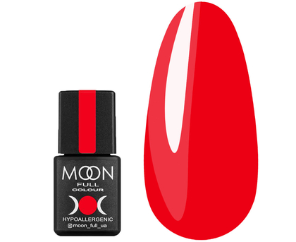 Гель-лак MOON FULL Neon color Gel polish №708 (ярко-красный, неон), 8 мл