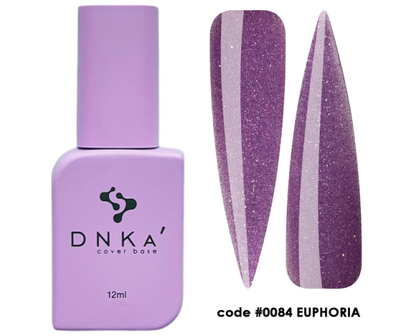 База цветная DNKA Cover base №084 Euphoria светоотражающая фиолетовая, 12 мл