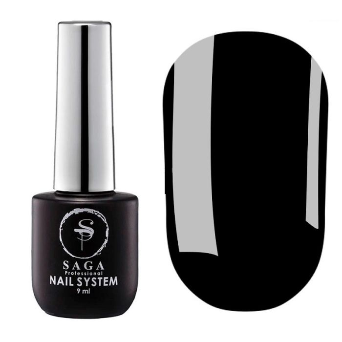 Топ без липкого шару чорний SAGA professional  BLACK 9 мл