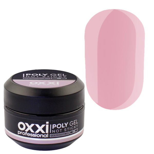 Полигель OXXI Professional без липкого слоя 08 розовый 30мл