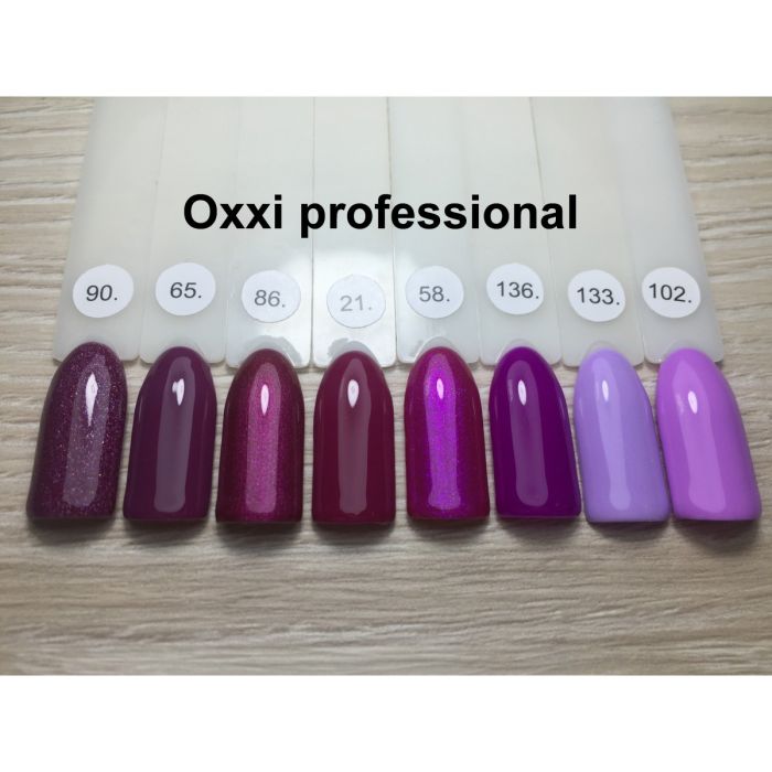 Гель-лак OXXI Professional №058 (фуксия, микроблеск), 8 мл