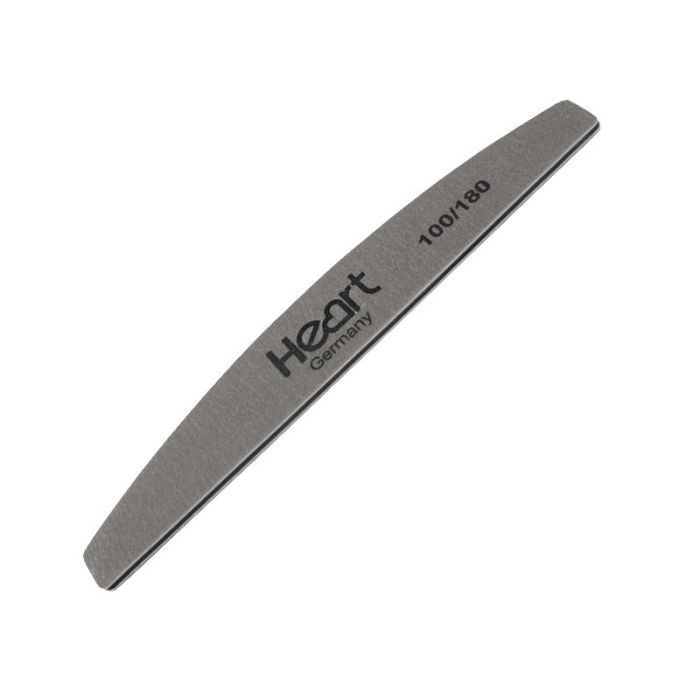 Пилка для нігтів Heart 100/180 Half Platinum Pro півколо