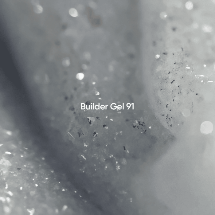 Гель для нарощування нігтів NailsOfTheday Builder 91  сріблясто-молочний світловідбиваючий, 15мл
