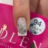 Гель Edlen Flower Yogurt 94, молочный с голубыми сухоцветами, 15 мл