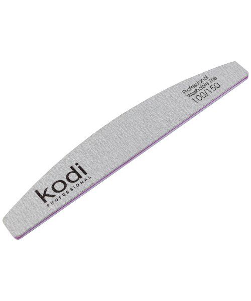 Пилка для нігтів Kodi Півмісяць Сірий 100/150