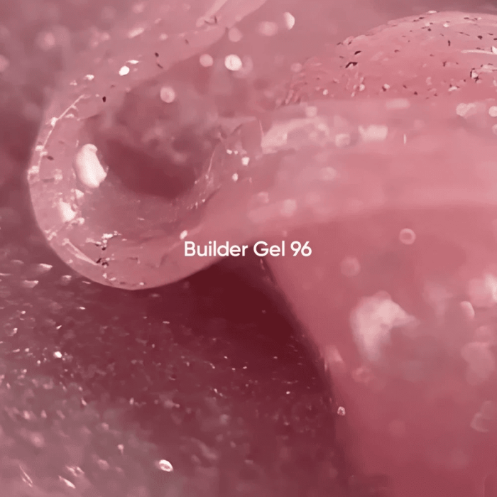 Гель для нарощування нігтів NailsOfTheday Builder 96  рожевий світловідбиваючий, 15мл