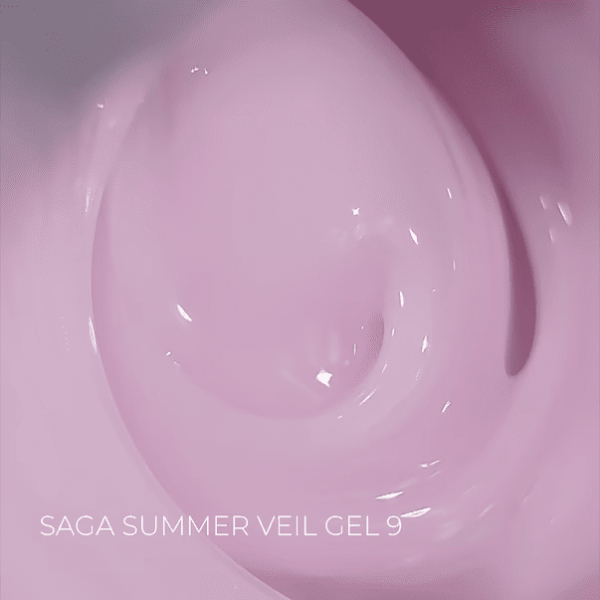 Гель для нарощування SAGA Professional Builder Gel Veil Summer 09 молочно-бежевий,  15мл