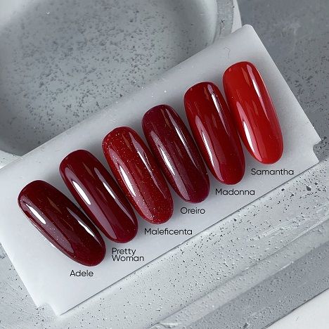 Гель-лак NAILSOFTHEDAY Let’s special 129 Madonna  червоний з блискітками  10мл