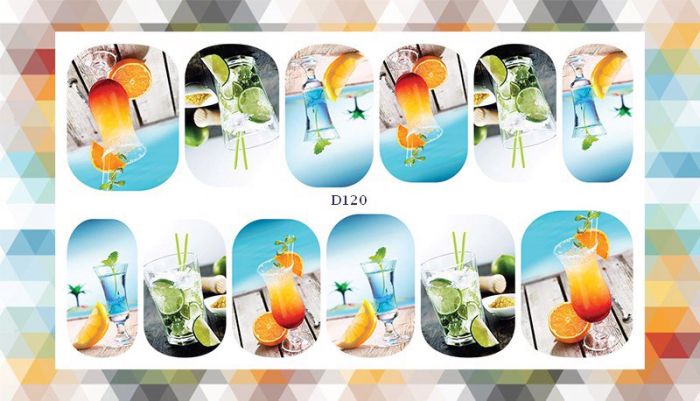 Слайдер водный на прозрачной пленке D120
