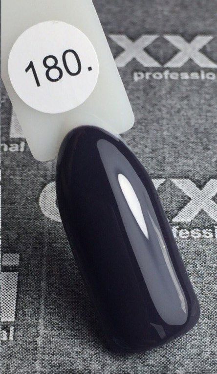 Гель-лак OXXI Professional №180 (темный баклажан), 8 мл