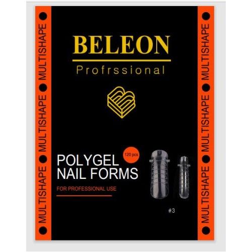 Верхние формы BELEON для наращивания ногтей Multishape 120шт
