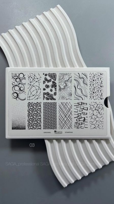 Пластина для стемпинга SAGA professional 03 Abstractions