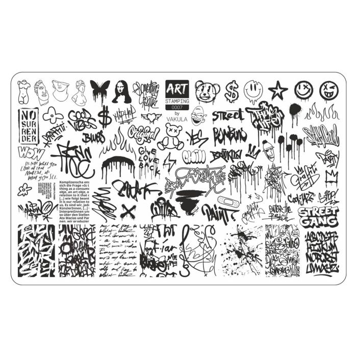 Пластина для стемпінга Art Stamping by Vakula 07 Graffity 