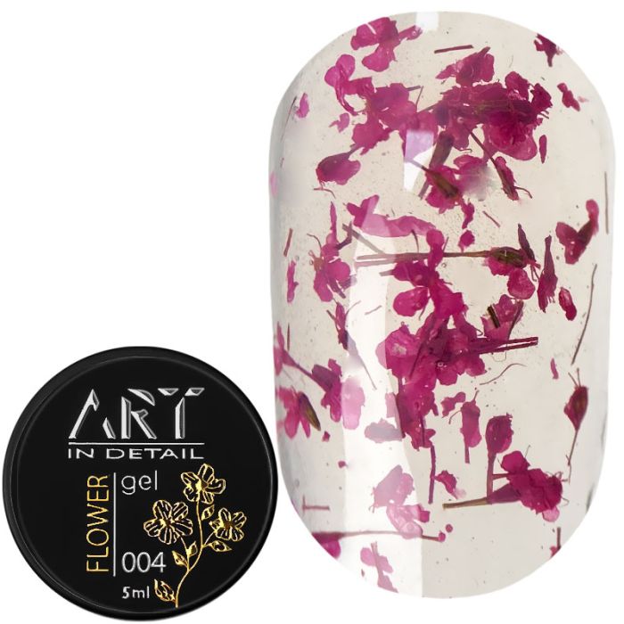 Гель із сухоцвітами ART Flower Gel №004, 5мл