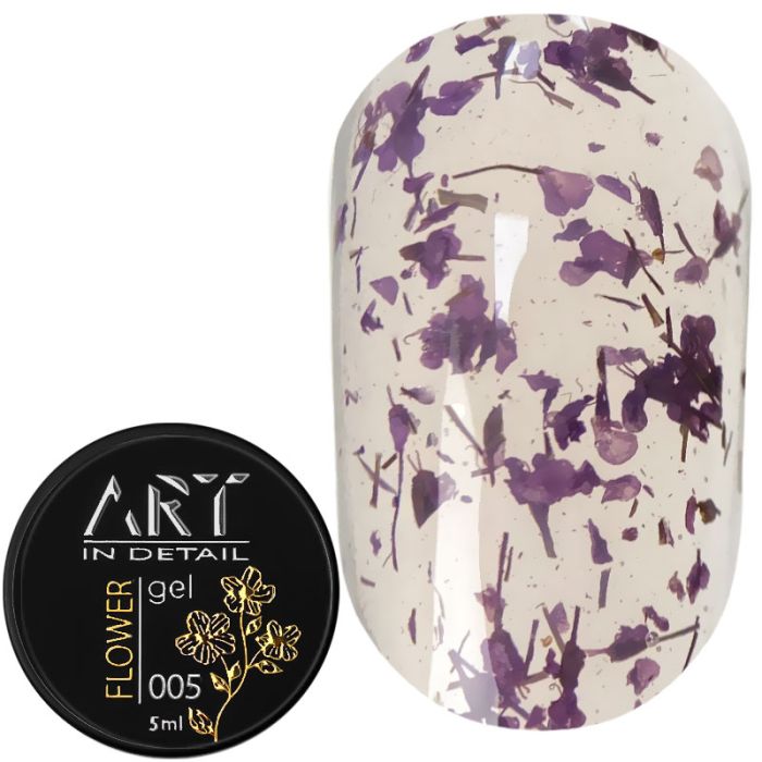 Гель із сухоцвітами ART Flower Gel №005, 5мл